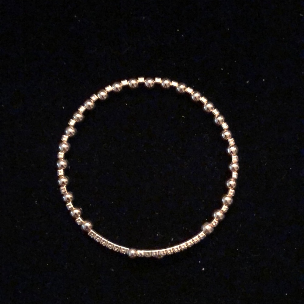 Merx Gold Round Bead And Crystal Bracelet